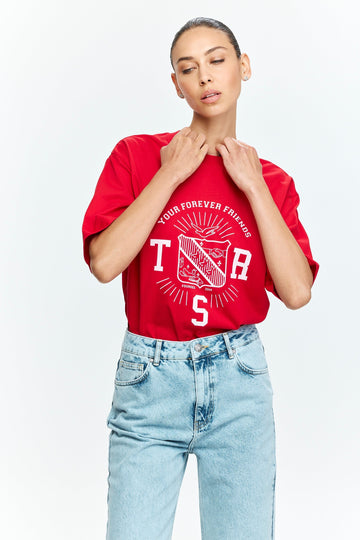 Oversized T Red