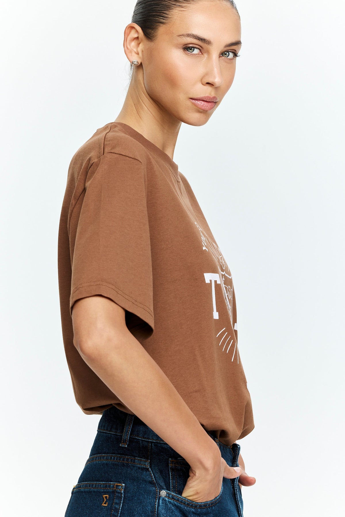 Oversized T Brown