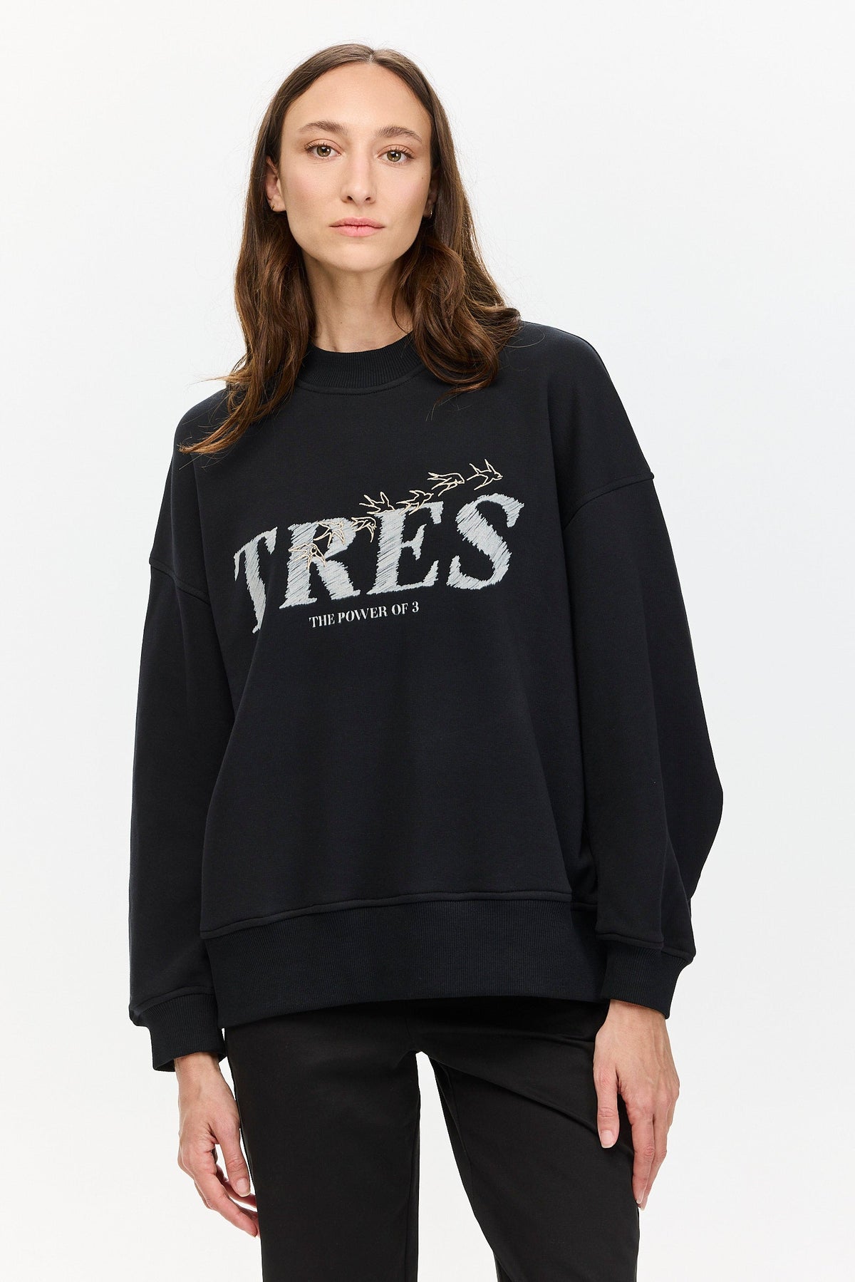 Birds Sweatshirt Black