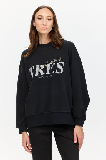 Birds Sweatshirt Black