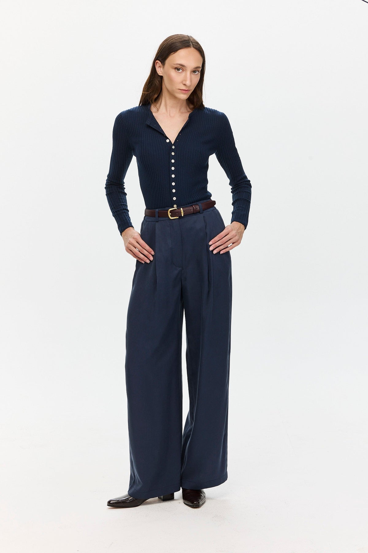 Oliver Tencel Pants Navy