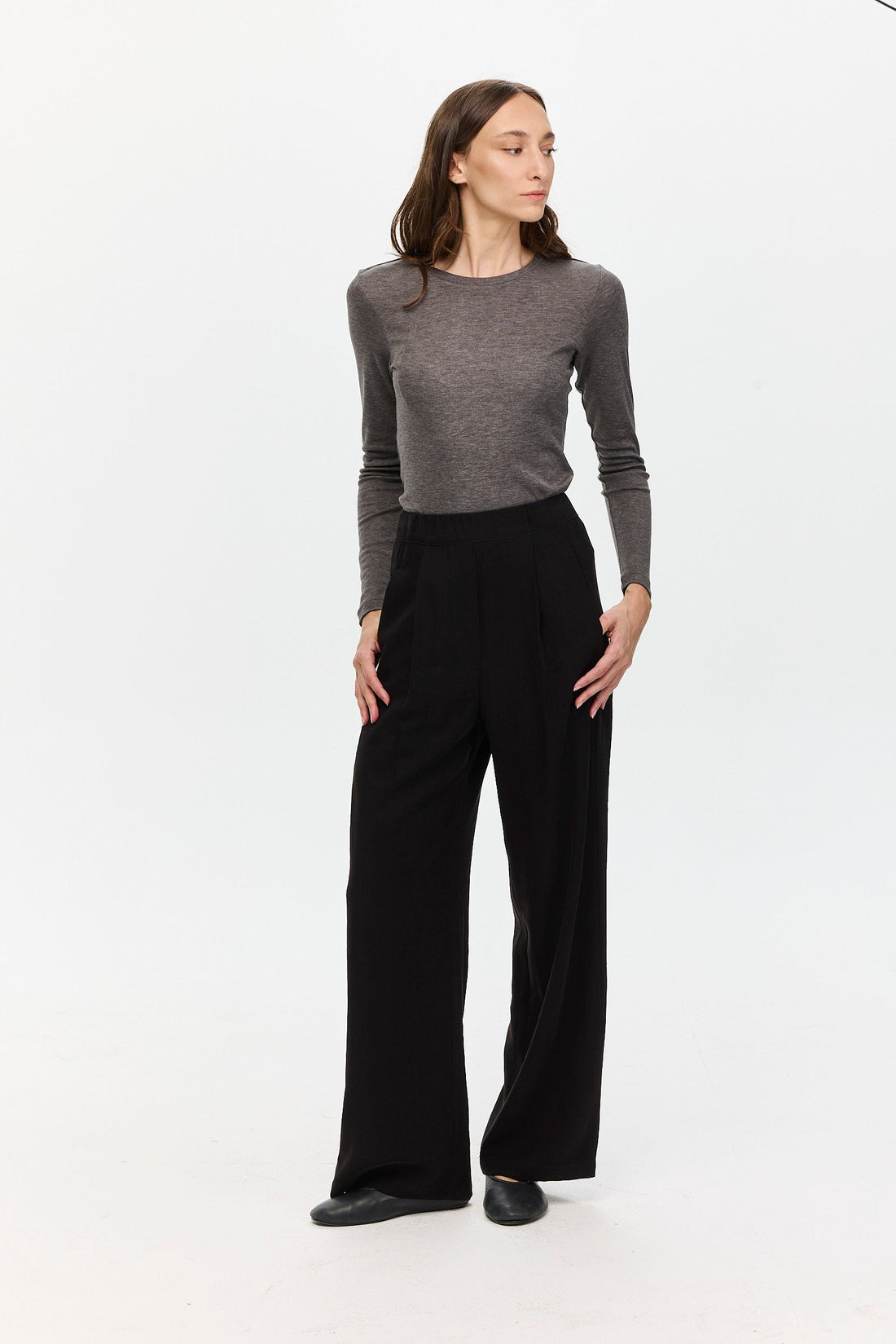 Ivy Cupro Pants Black