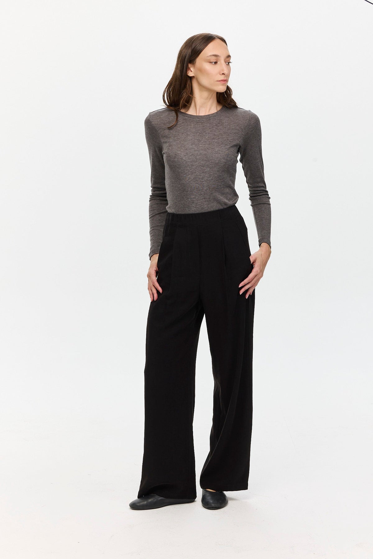 Ivy Cupro Pants Black