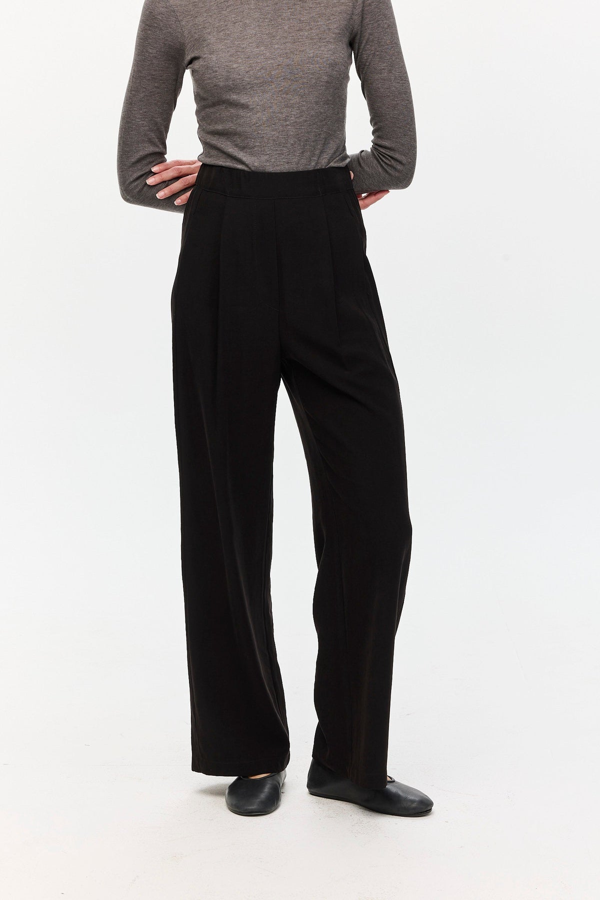 Ivy Cupro Pants Black