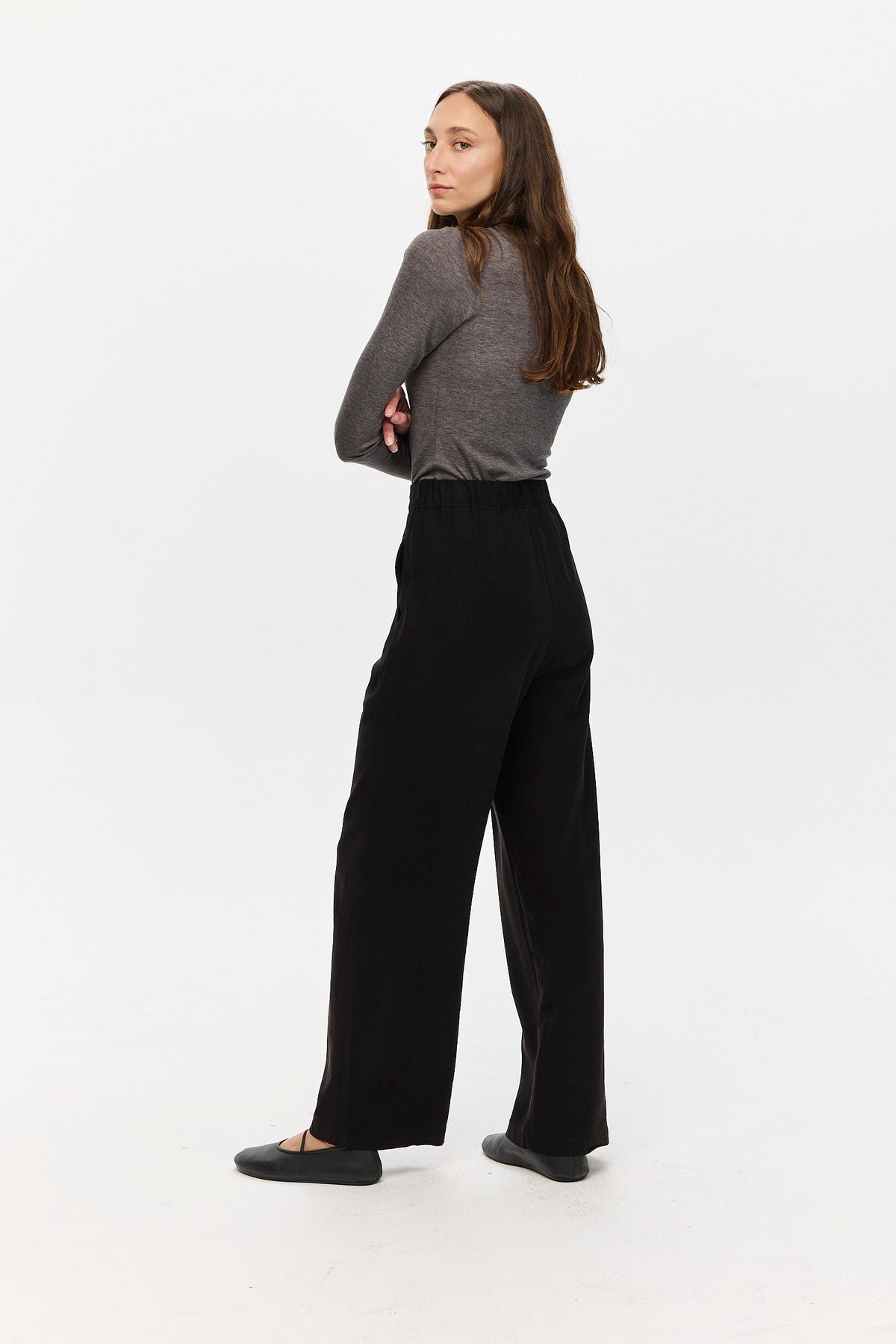 Ivy Cupro Pants Black